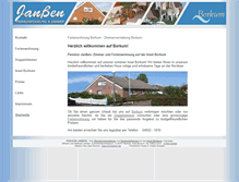 Tablet Screenshot of pension-janssen.moi-borkum.de